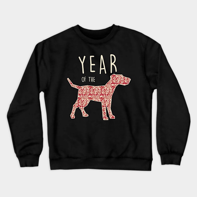 Year of the Dog Crewneck Sweatshirt by teeleoshirts